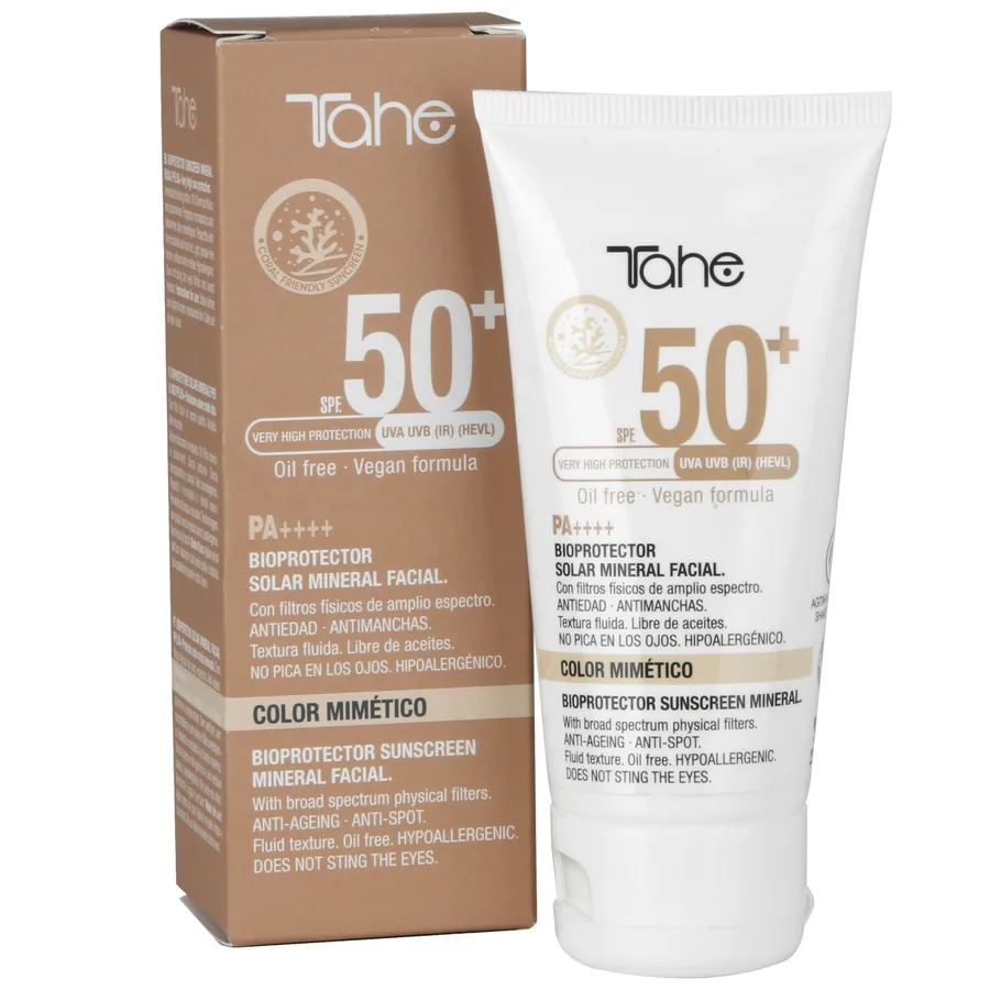 Protector solar mineral facial con color